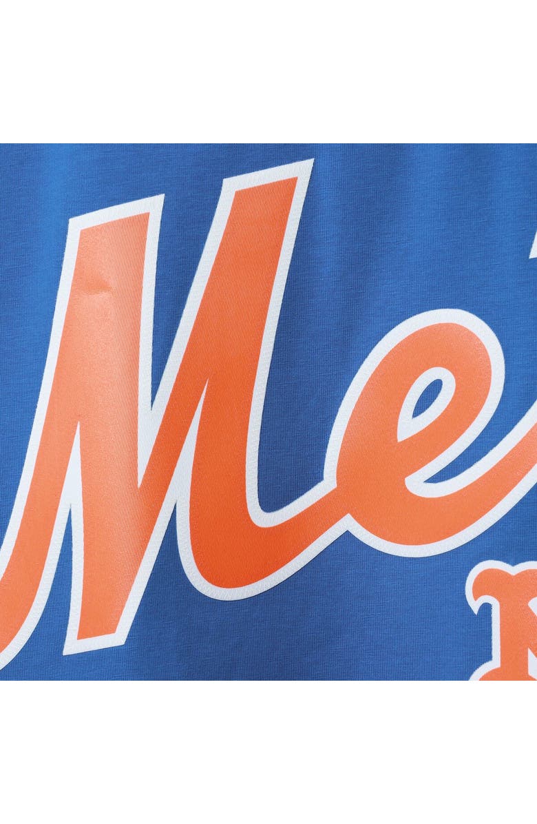 PRO STANDARD Men's Pro Standard Royal/Orange New York Mets Taping T-Shirt, Alternate, color, Royal