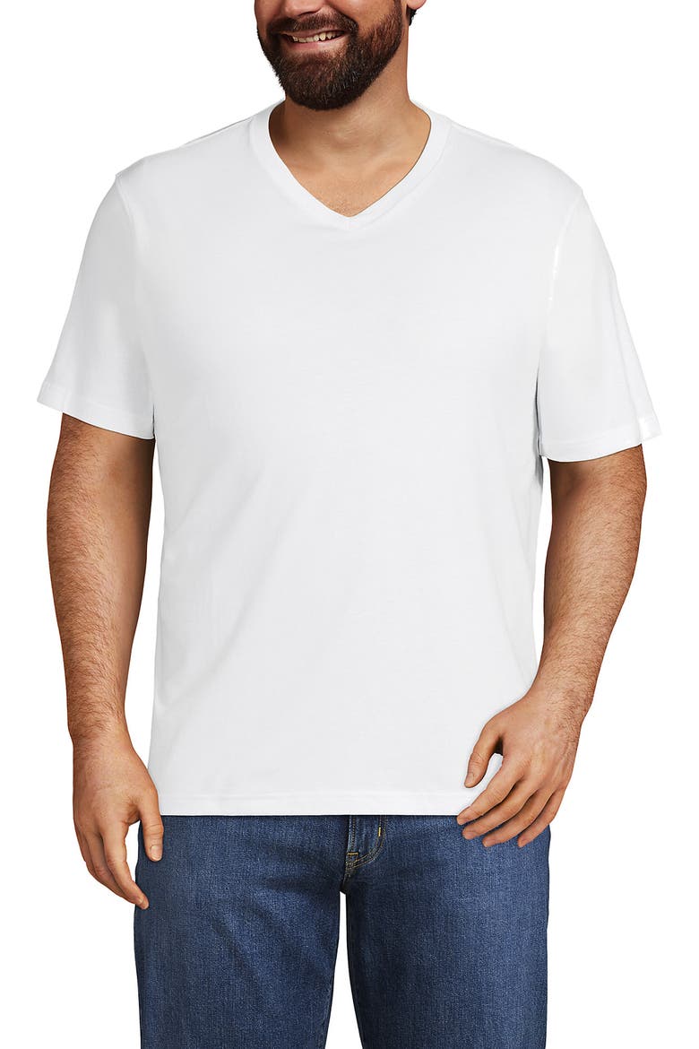 Super-T Short Sleeve V-Neck T-Shirt, Main, color, White