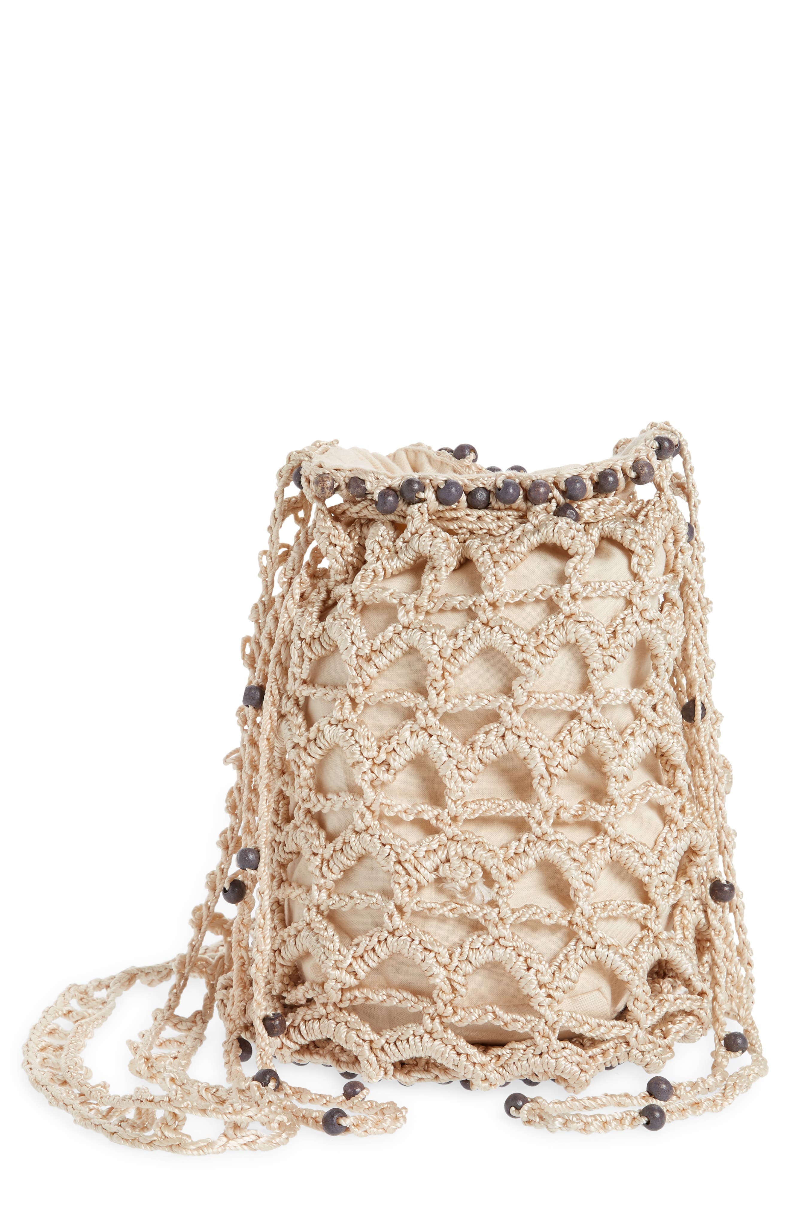 Free People Moonlight Crochet Bag, Main, color, 