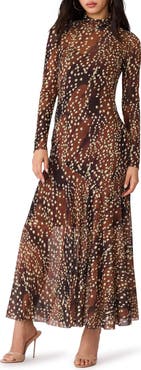 Steve Madden Vivara Long Sleeve Maxi Dress
