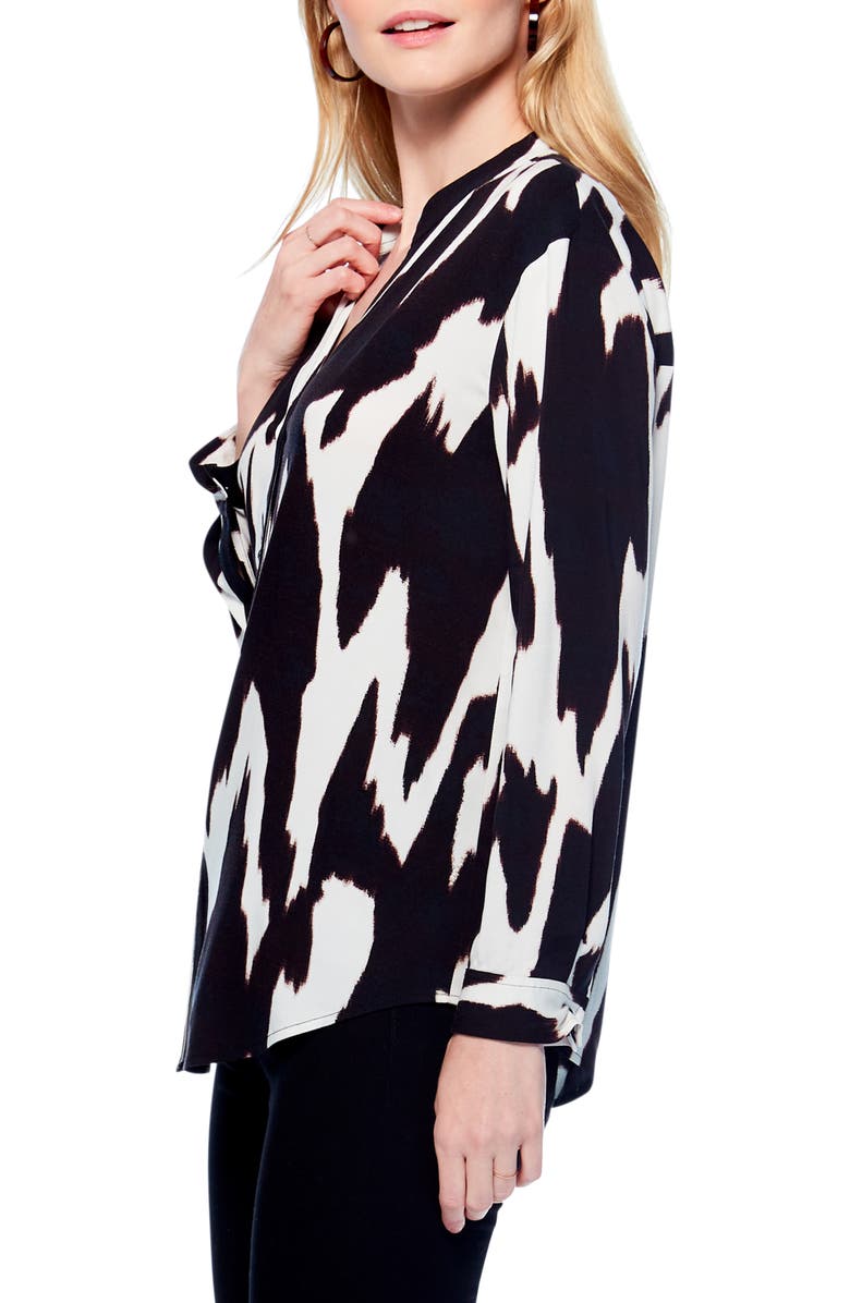NIC+ZOE Monochrome Mood Live In Blouse, Alternate, color,