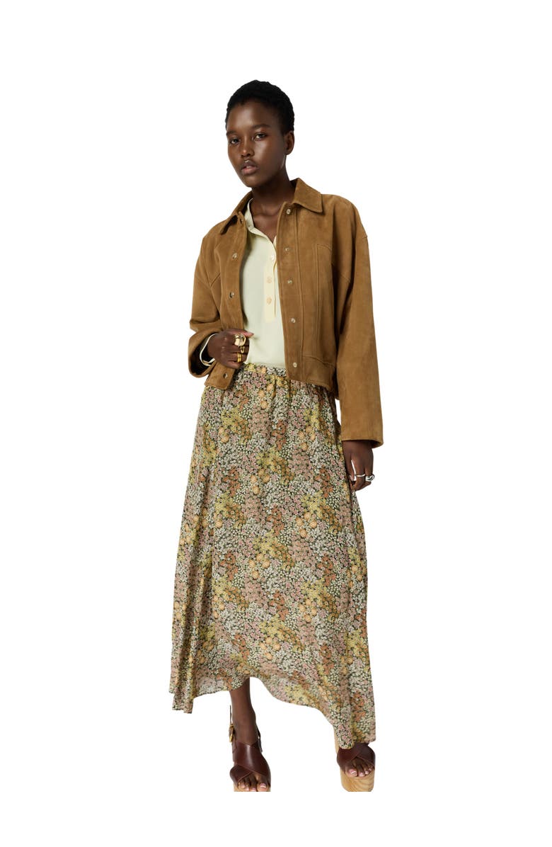 GERARD DAREL Jasmyne Floral Maxi Skirt, Alternate, color, Pink