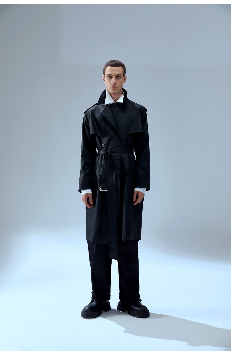 PCFG Your *Itch Waterproof Men Trenchcoat, Alternate, color, Black