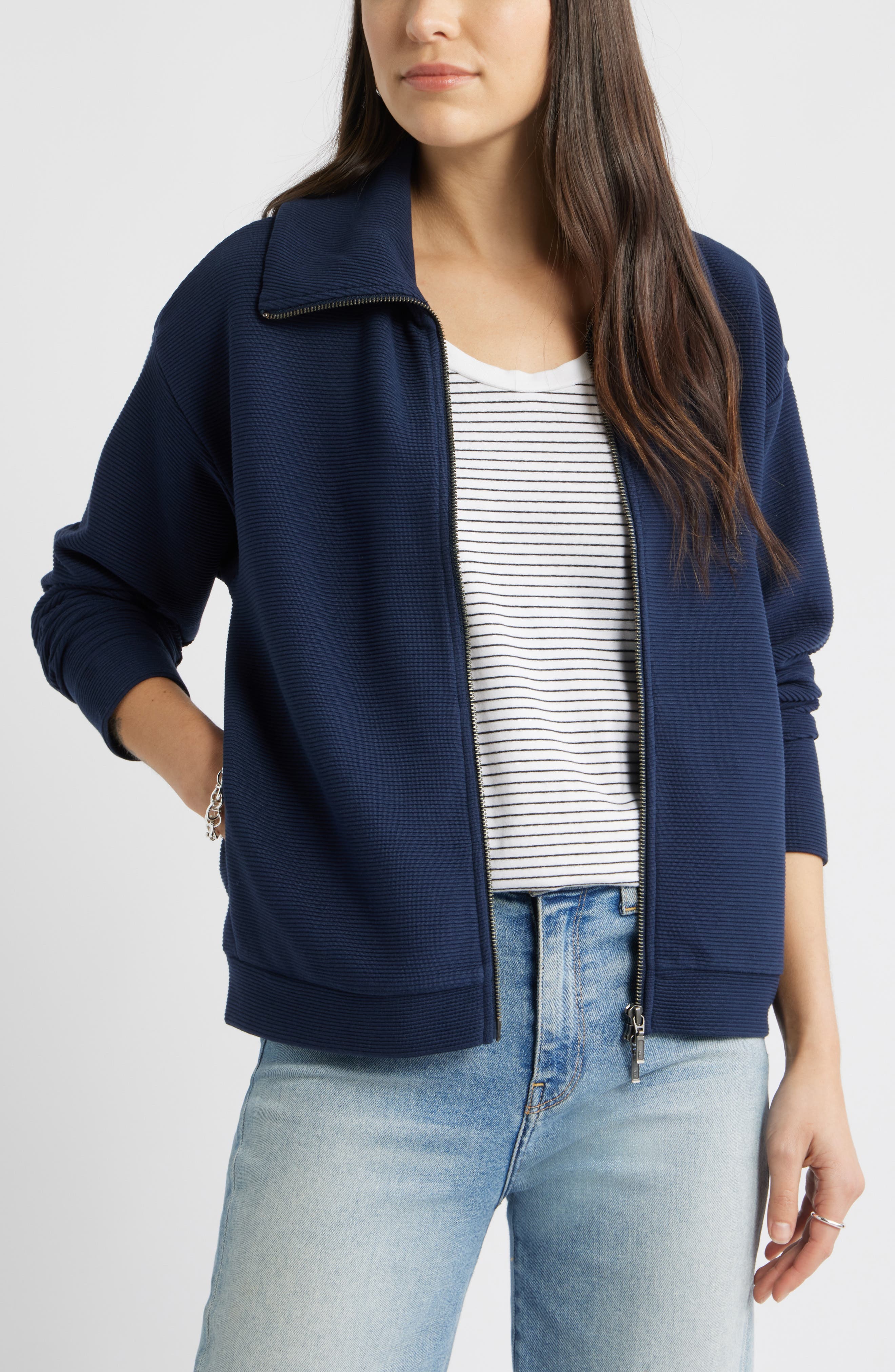Ottoman Knit Bomber Jacket - image 3