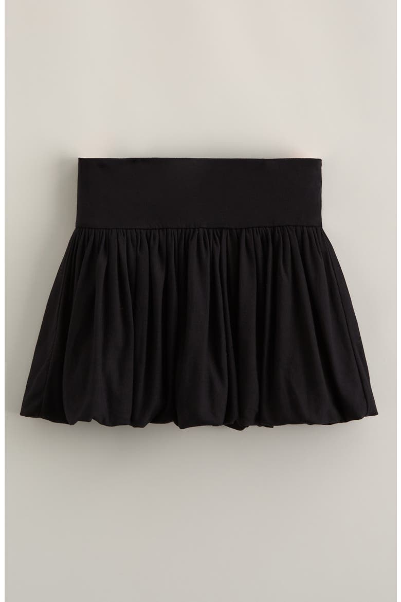 Kids' Knit Bubble Skort, Main, color, BLACK