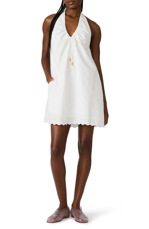 Adana Halter Poplin Minidress