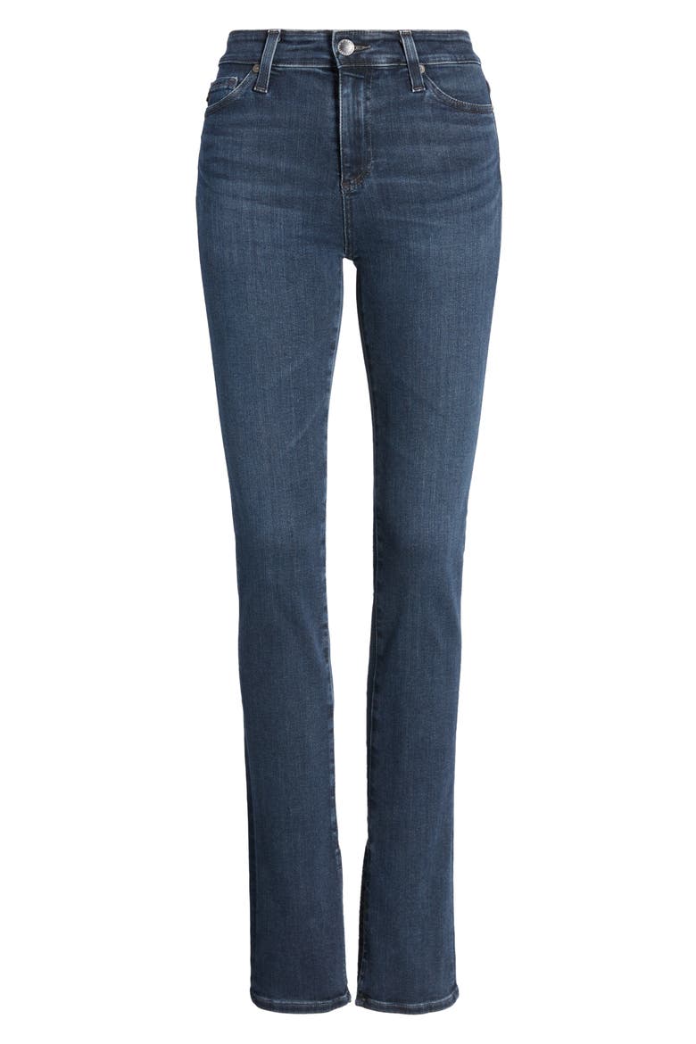 Mari High Waist Stretch Slim Straight Leg Jeans, Alternate, color, EMPIRE
