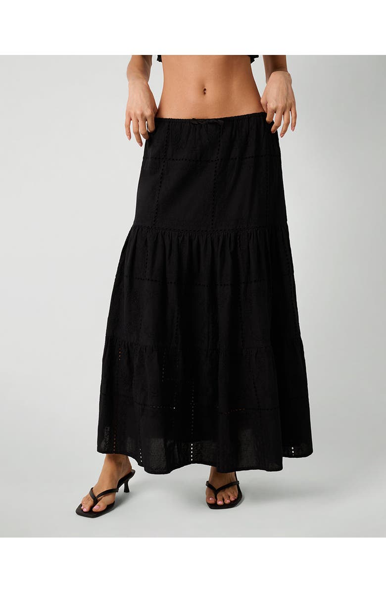 WeWoreWhat Midi Pull On Skirt, Main, color,