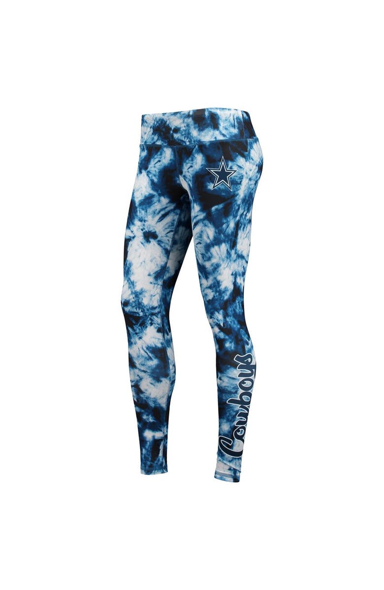 FOCO Women's FOCO Navy Dallas Cowboys Tie-Dye Leggings, Alternate, color,