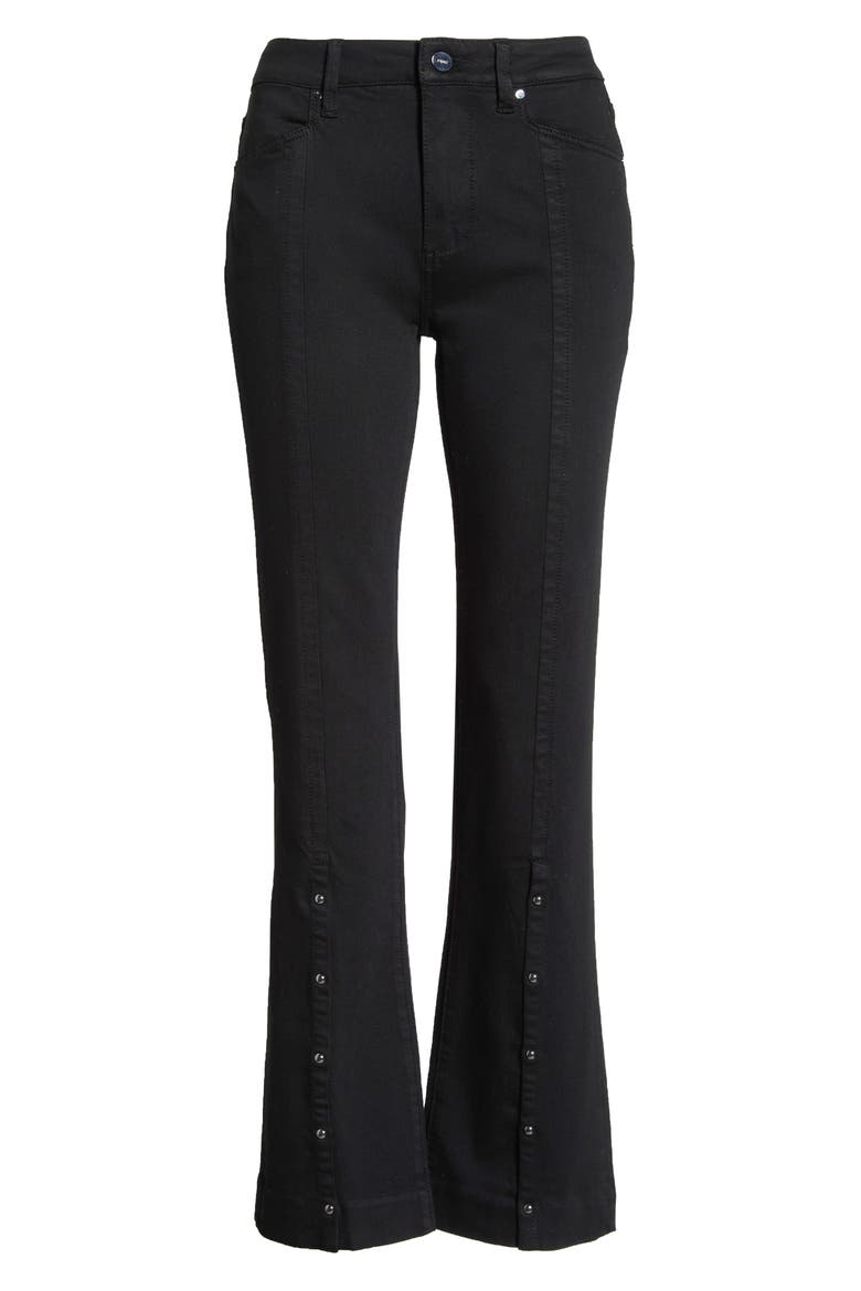 Manhattan High Waist Bootcut Jeans, Alternate, color, BLACK SHADOW