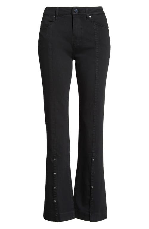 Paige Manhattan High Waist Bootcut Jeans In Black