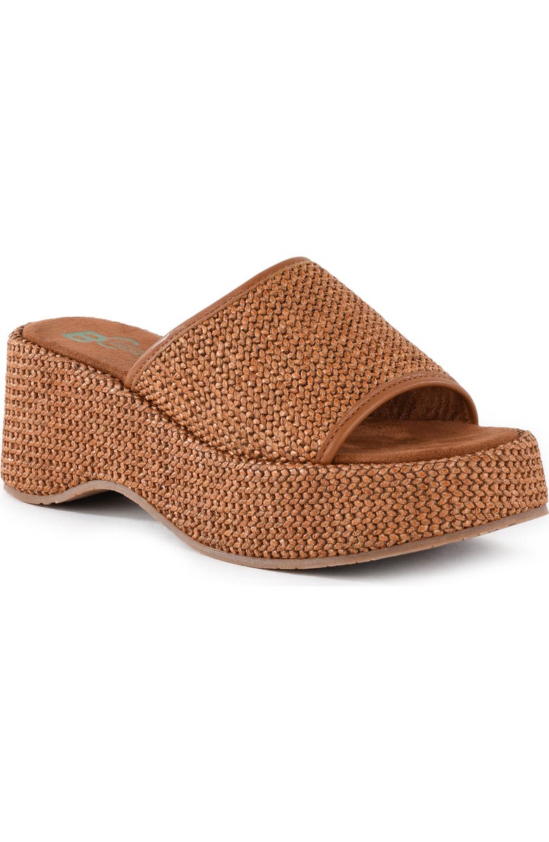 BC Footwear Ocean Mist Platform Sandal, Main, color, Tan