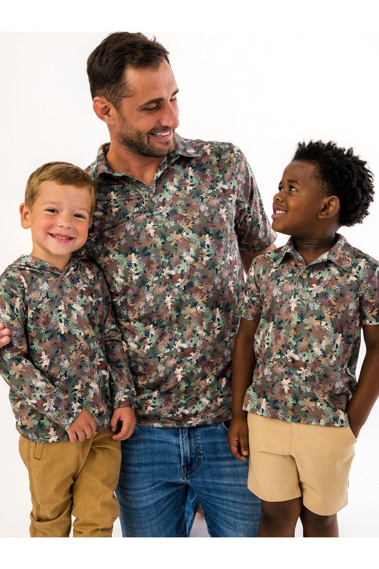 Knit Short Sleeve Performance Polo, Alternate, color, Classic Camo