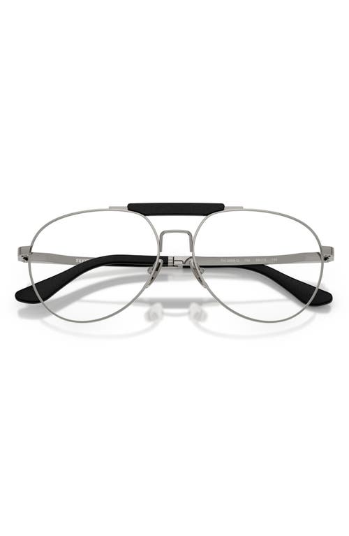 Scuderia Ferrari 56mm Pilot Optical Glasses In Metallic