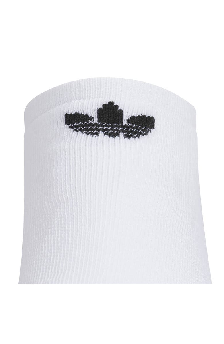 adidas 6-Pack Assorted Original Trefoil Low Cut Socks, Alternate, color, White/ Black