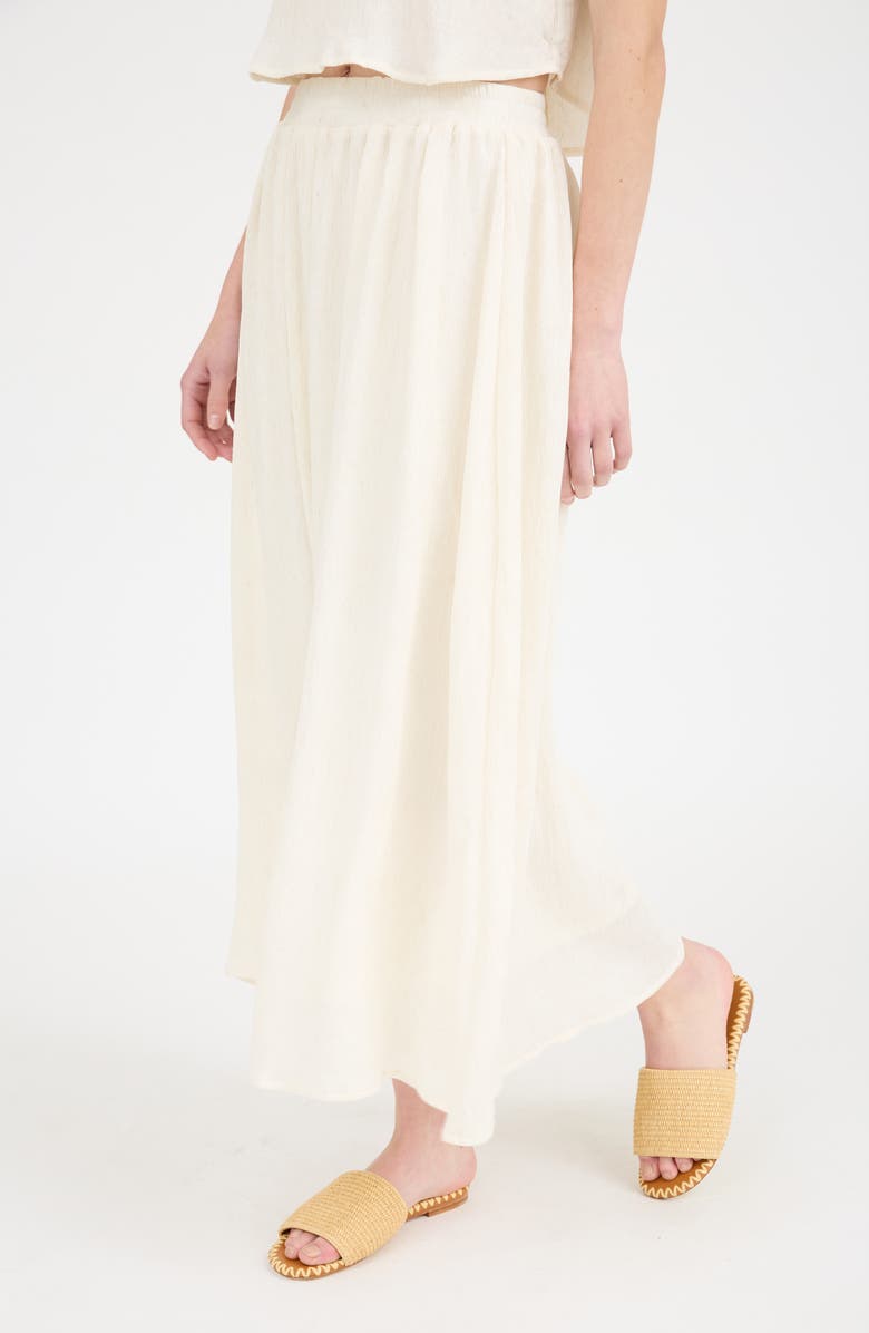 Blu Pepper Pleated Maxi Skirt, Alternate, color,