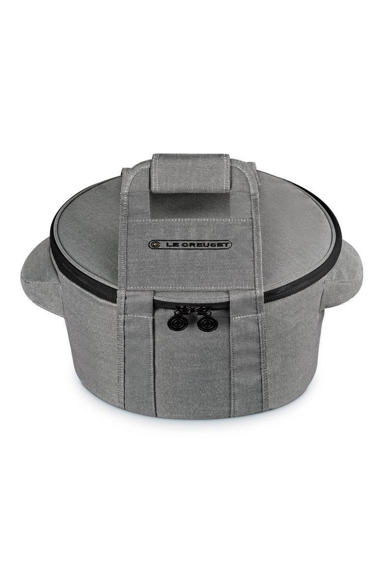 Round Dutch Oven Tote, Alternate, color, NOIR