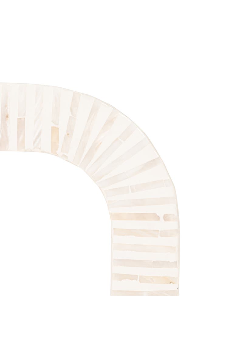 Waterfall Coffee Table, Alternate, color, White