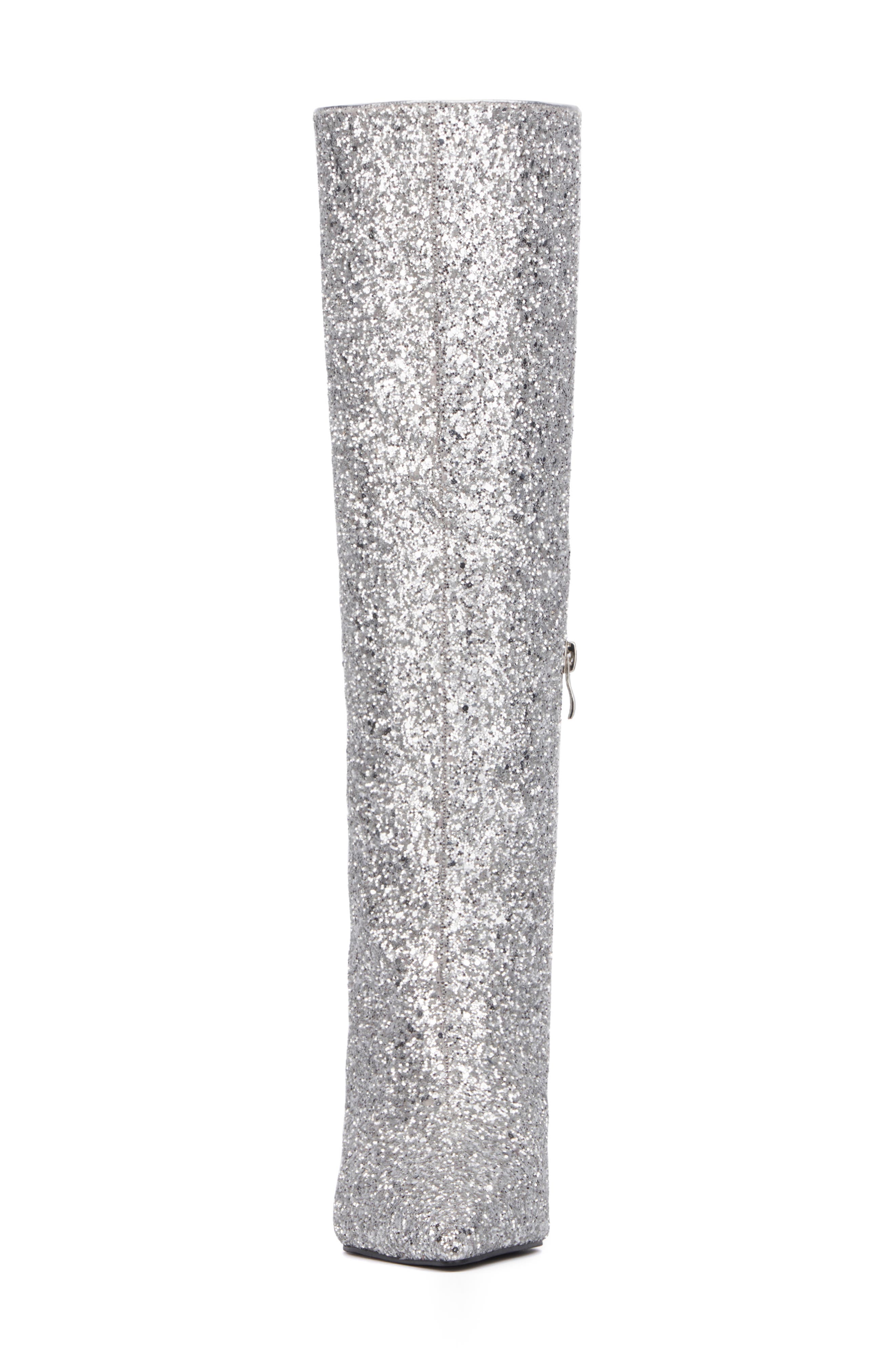 OLIVIA MILLER Mars Knee High Boot, Alternate, color, Silver Glitter