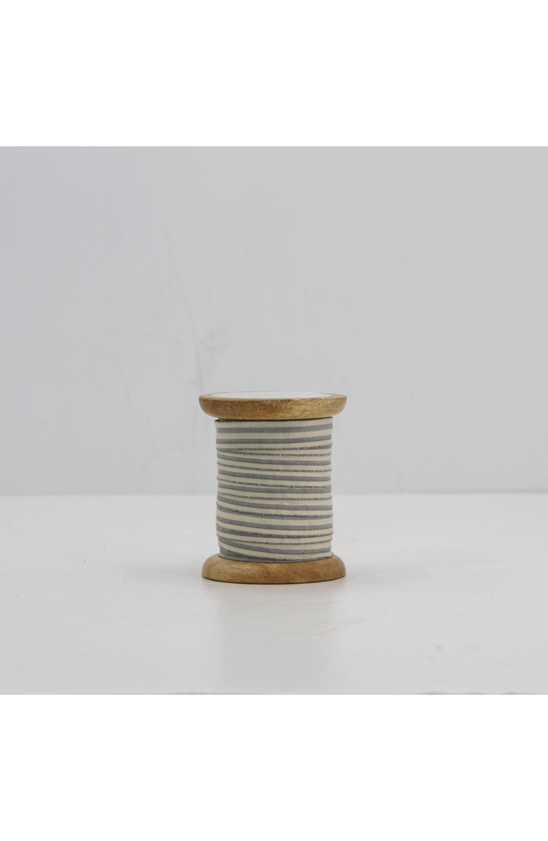 CG Hunter Ribbon in White and Grey, Alternate, color, White And Grey