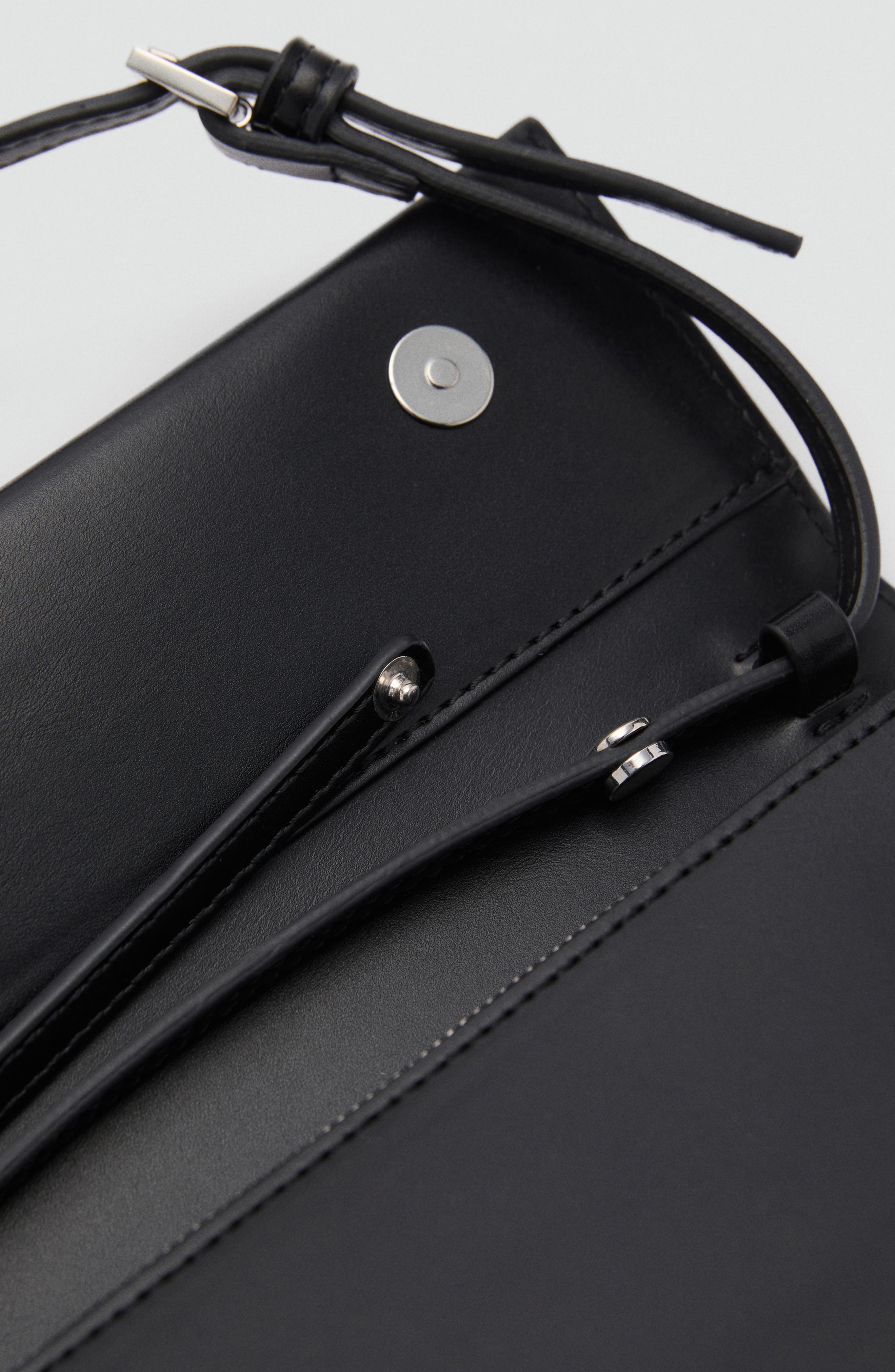 MANGO Faux Leather Shoulder Bag, Alternate, color, 