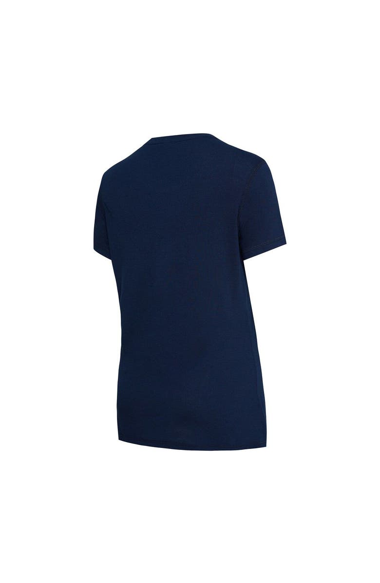 CONCEPTS SPORT Women's Concepts Sport Navy/Orange Denver Broncos Arctic T-Shirt & Flannel Pants Sleep Set, Alternate, color,