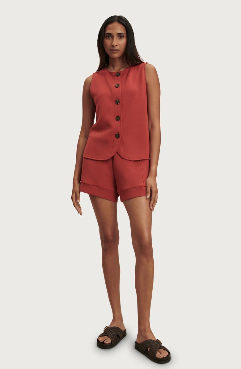 Varley Josie Button Through Tank, Alternate, color, Bossa Nova