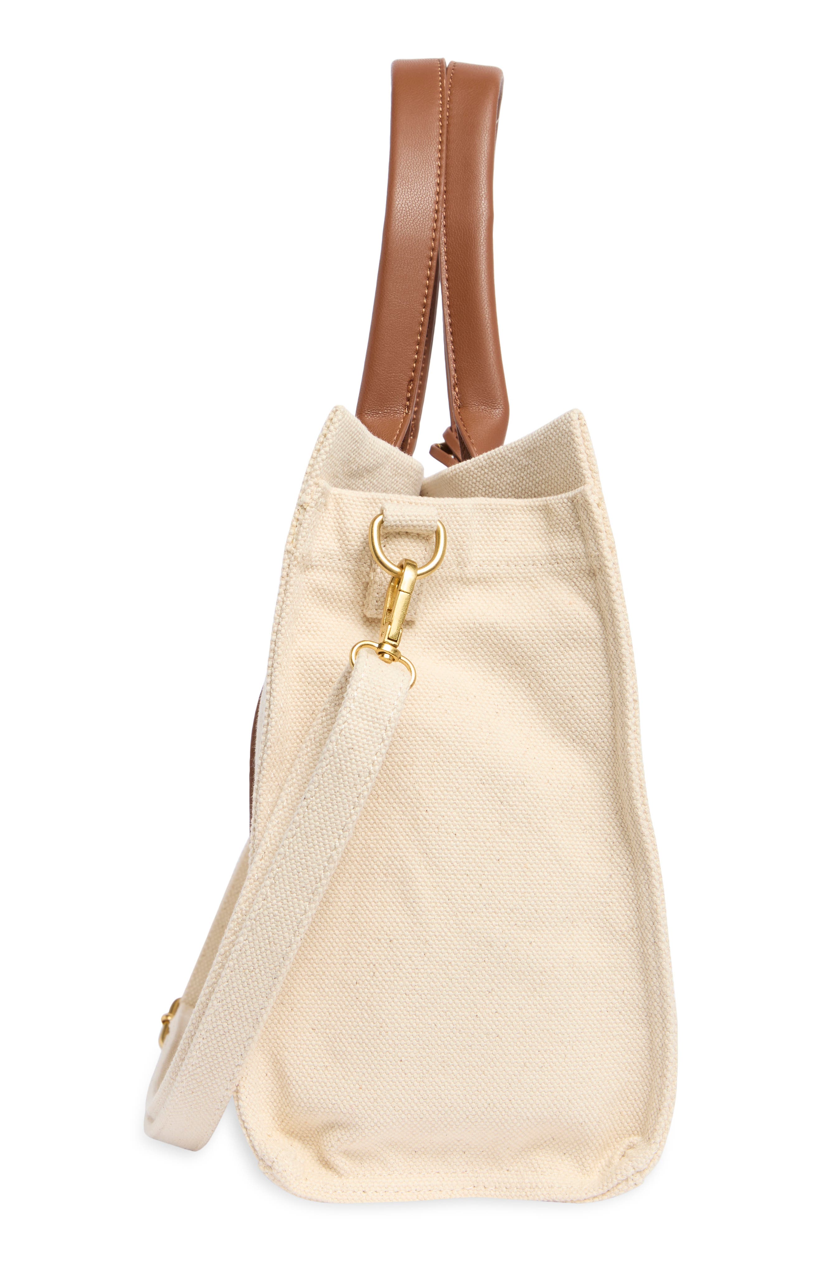 Vince Camuto Aalis Canvas Tote, Alternate, color, Natural