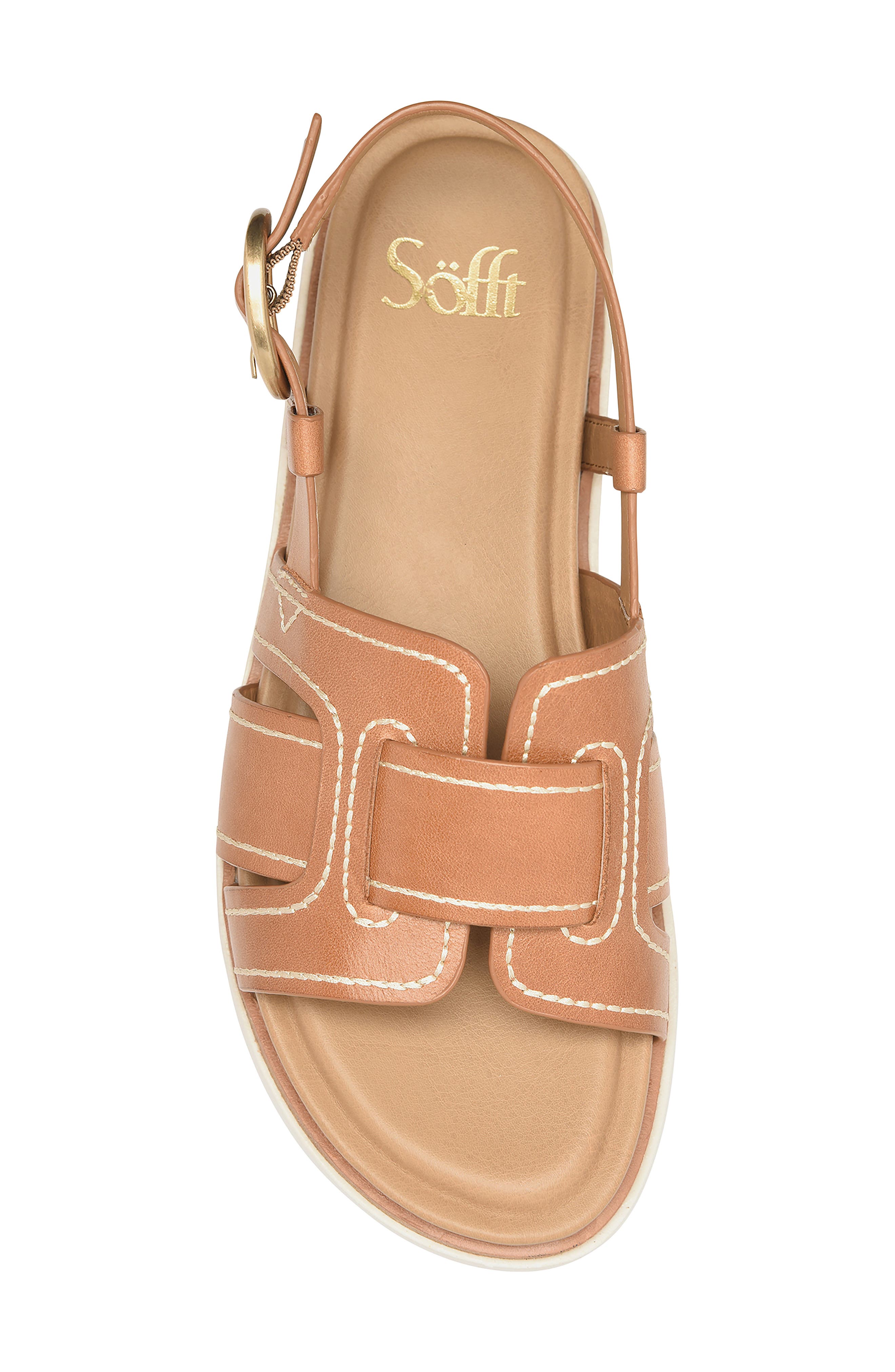 Goldie Slingback Platform Sandal, Alternate, color, LUGGAGE