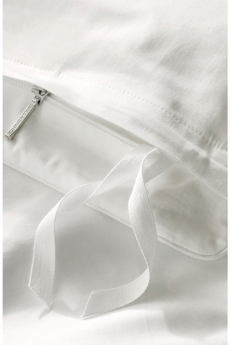 Signature Piped Edge Duvet Set, Alternate, color, WHITE/ WHITE