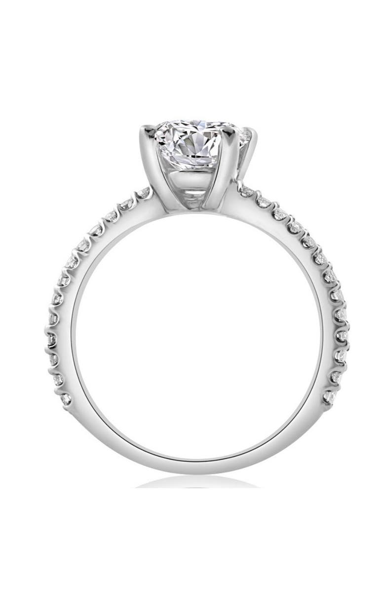 Bliss Diamond Certified 2.50Ct Oval Lab Grown Diamond Engagement Ring in 14k Gold, Alternate, color, 