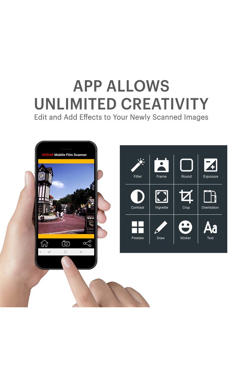 Kodak Mobile Film Scanner, Alternate, color, Black