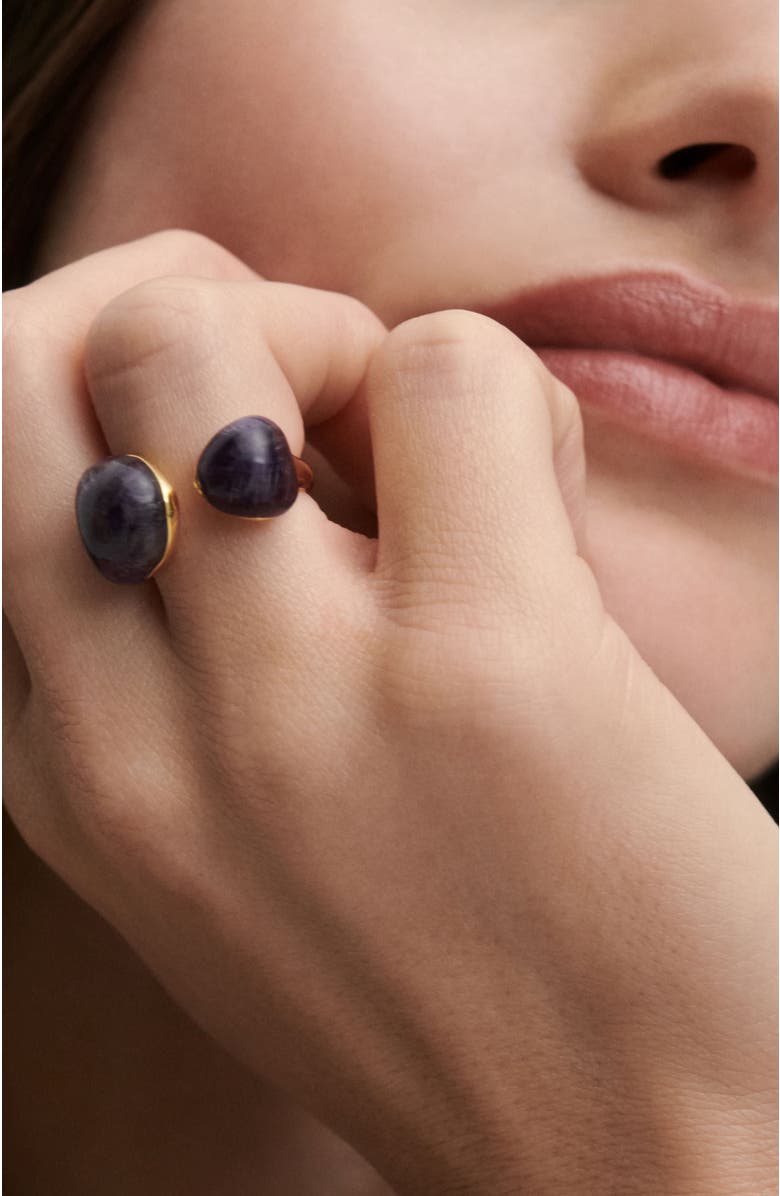 PDPAOLA Gravity Stone Ring, Alternate, color, Amethyst