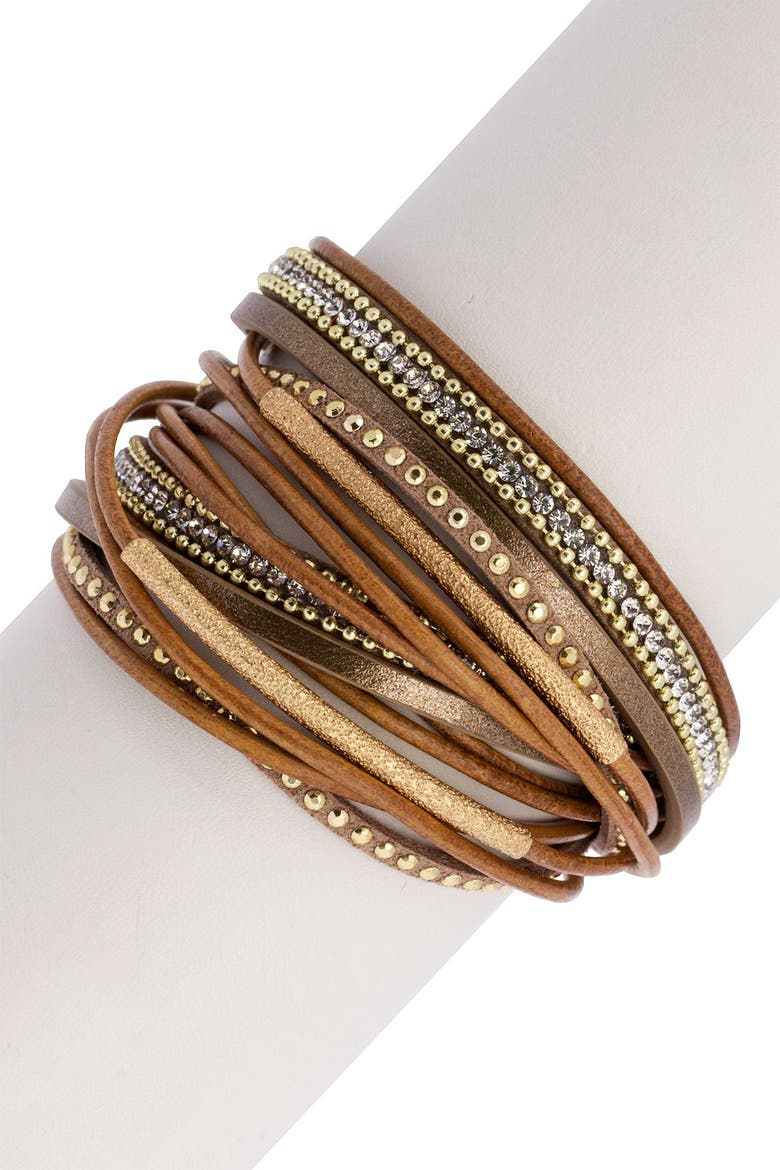 Flaunt Bracelet, Alternate, color, CAMEL