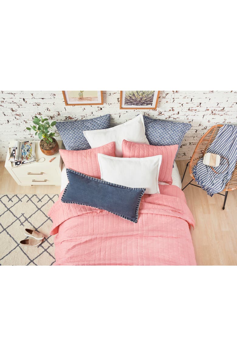 Channel Stitch Quilt, Alternate, color, Pink