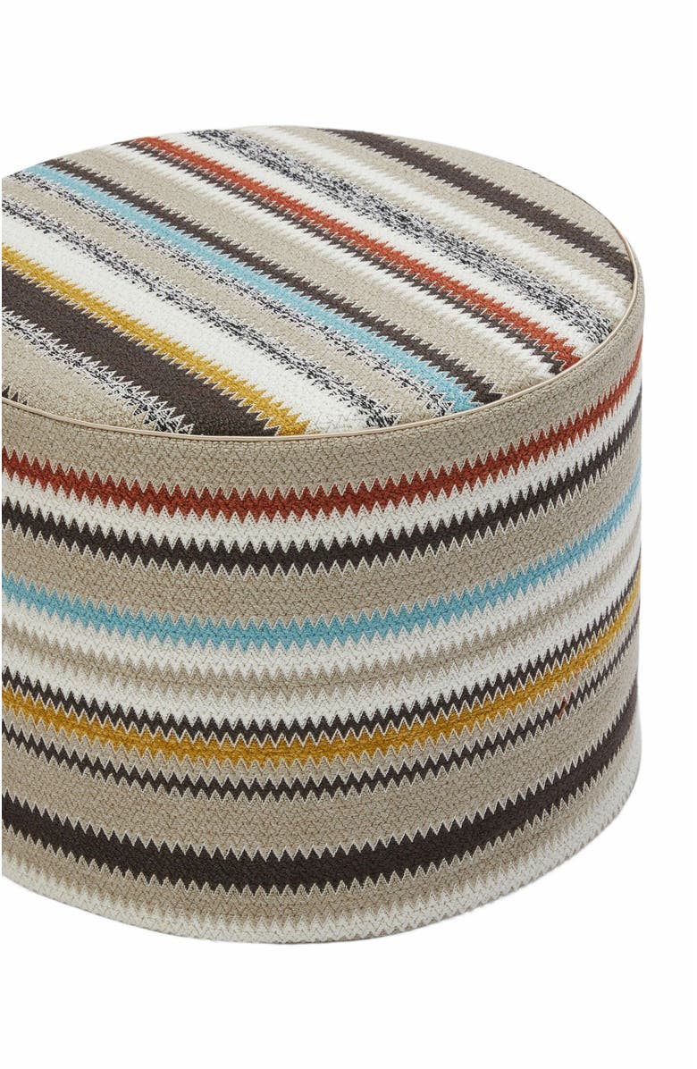 Missoni Home Blurred 40x30 Cm Cylindrical Pouffe, Alternate, color, 