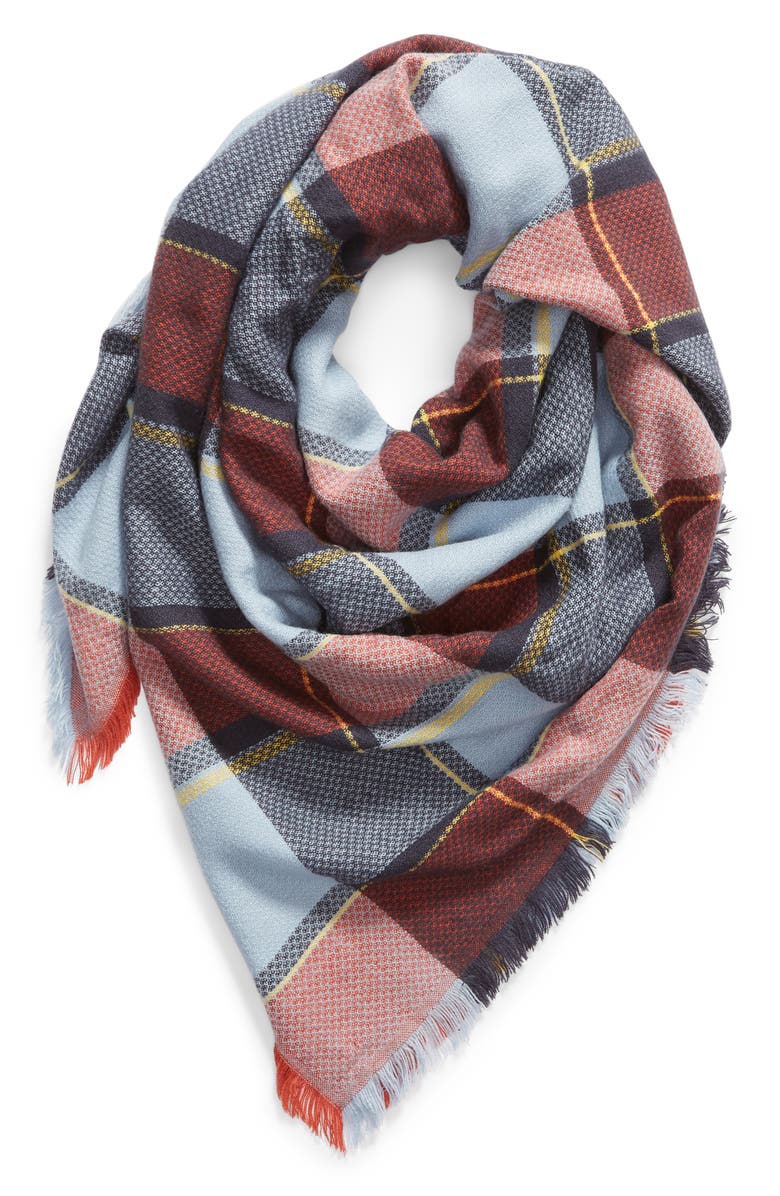 Treasure & Bond Plaid Wrap Scarf, Alternate, color, 