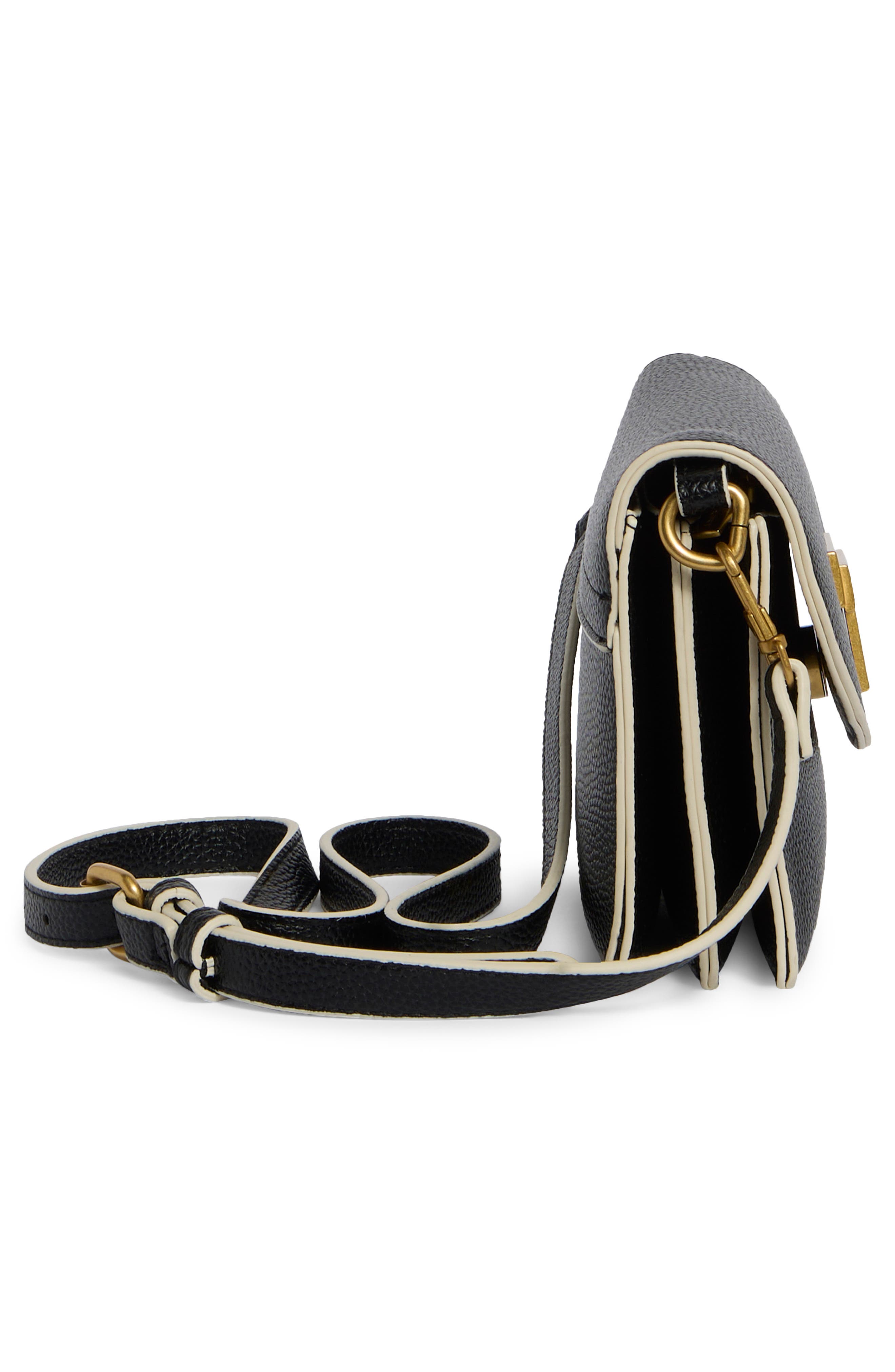 Colby Faux Leather Crossbody Bag, Alternate, color, BLACK