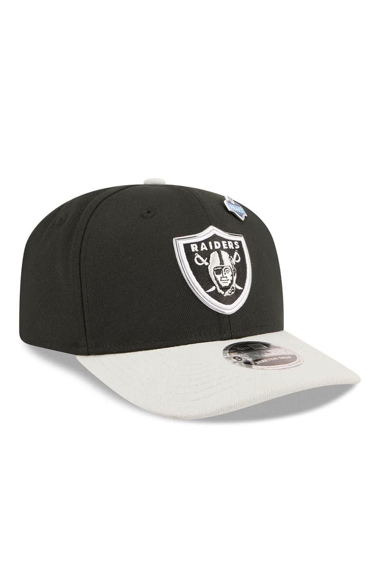 New Era Men's New Era Black/Silver Las Vegas Raiders 2026 NFL Draft 9SEVENTY Adjustable Hat, Alternate, color, Black