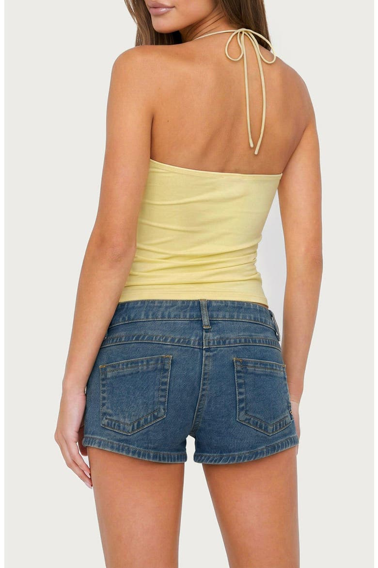 Itzel Ring Draped Halter Top, Alternate, color, YELLOW
