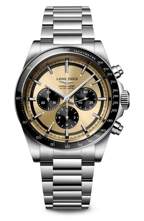 Conquest Automatic Bracelet Watch, 42mm