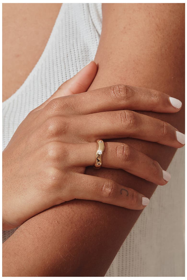 Kai Cubic Zirconia Ring, Alternate, color, GOLD