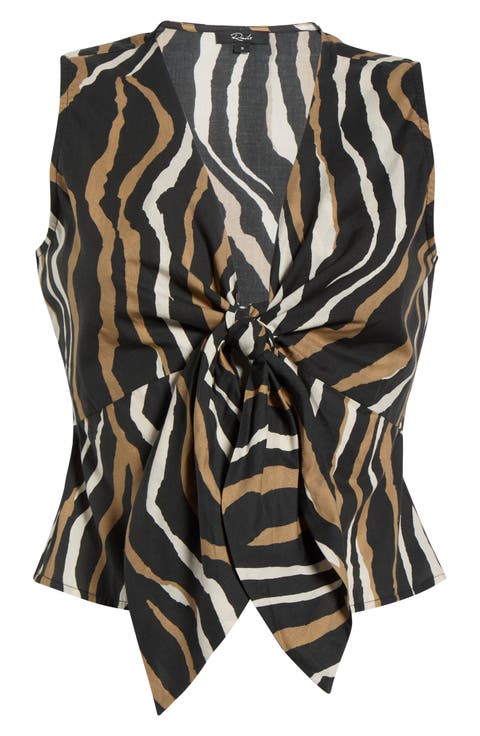 Chala Stripe Sleeveless Cotton Top