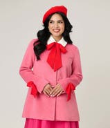 Unique Vintage Bow Topper Coat