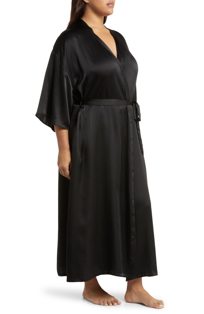 Nordstrom Washable Silk Longline Robe, Alternate, color, 