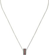 Gucci Interlocking G Web Ring Pendant Necklace