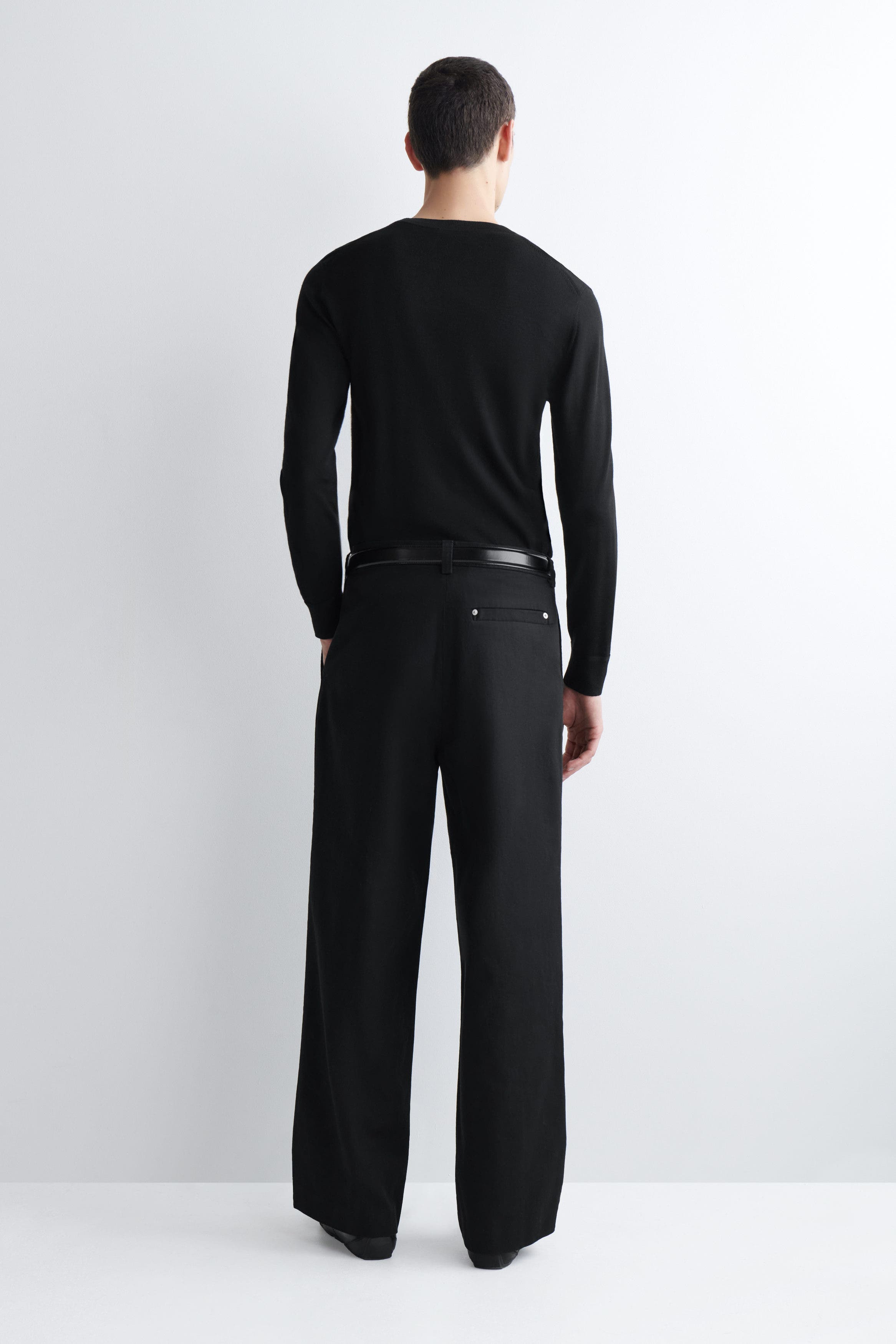 COS Pleated Relaxed-Fit Wide-Leg Denim Pants (Men) | Nordstrom