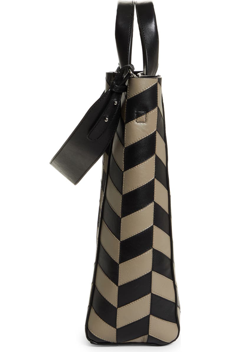 Stand Studio Amia Ziczac Leather Tote, Alternate, color,