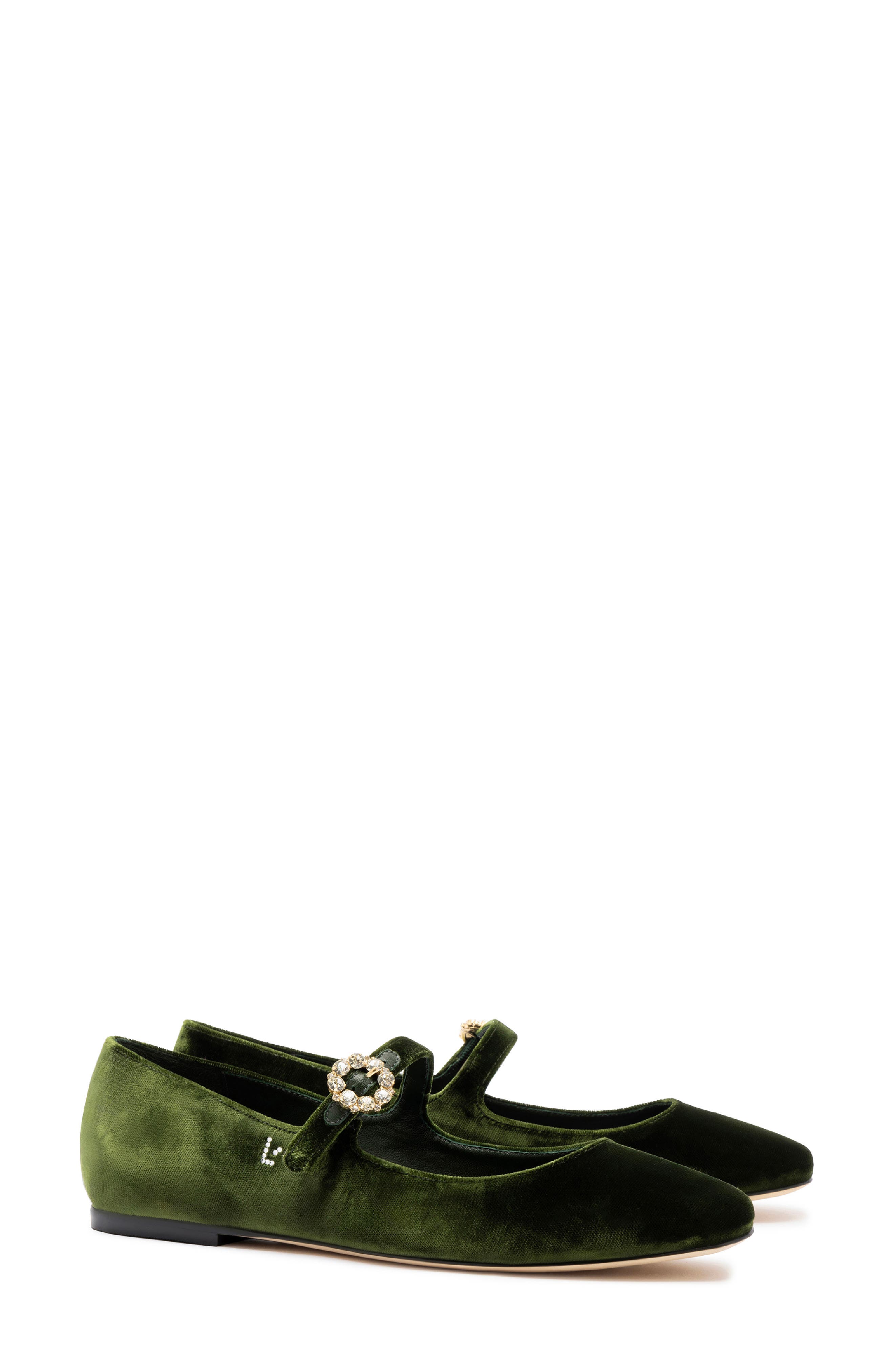 Blair Ballet Flat, Main, color, DARK GREEN