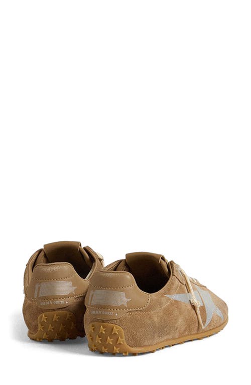 Golden Goose Marathon Suede Printed Star Sneaker In Brown
